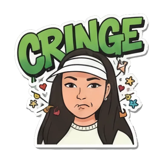 Gossiping "Tea Spill" Graffiti Girl Vibes sticker for expressive chats and social replies.