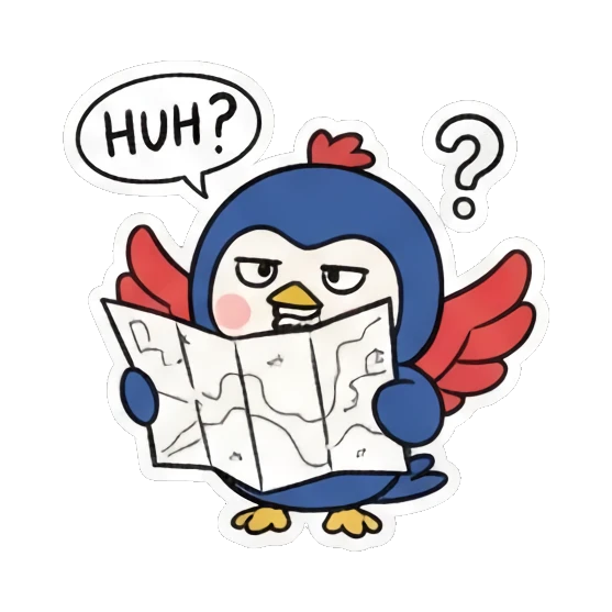 小鸟跳绳 Blue Bird Doodle Adventures sticker for expressive chats and social replies.