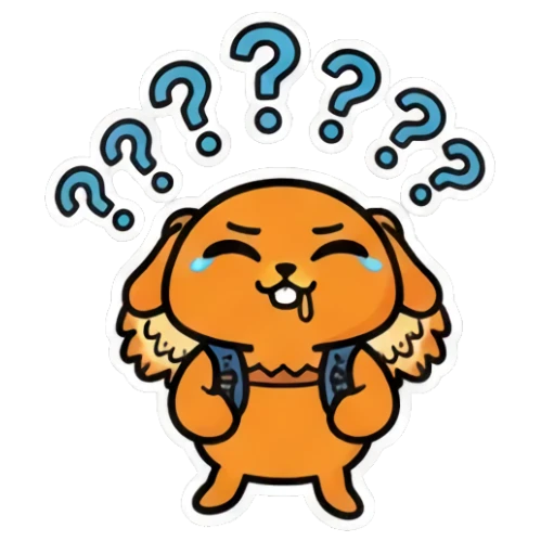 水獭困惑不解 Winged Otter Daily Fun sticker for expressive chats and social replies.