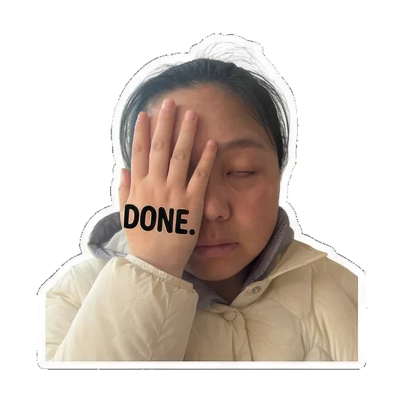 Sticker 9 from Sticker Pack 49c551fa, designed for expressive chats, social replies, and everyday reactions.
