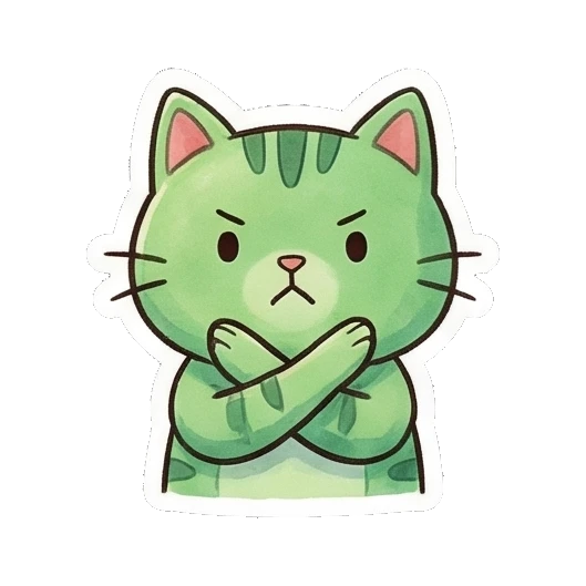 Sticker 3 from AI Sticker Pack, designed for expressive chats, social replies, and everyday reactions.