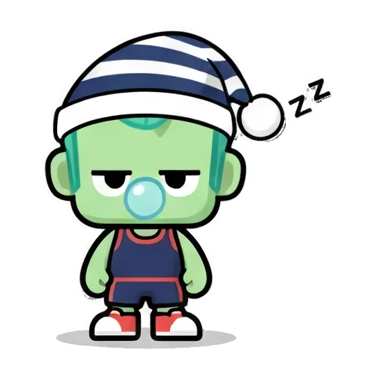 坐在水洼里大哭 Chibi Green Boy Expressive Stickers sticker for expressive chats and social replies.