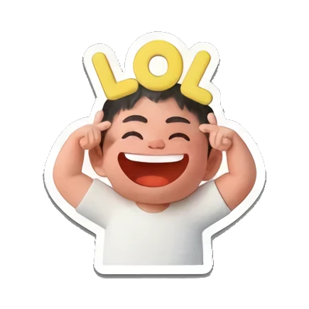 小男孩大笑 Little Buddy's Big Feelings sticker for expressive chats and social replies.