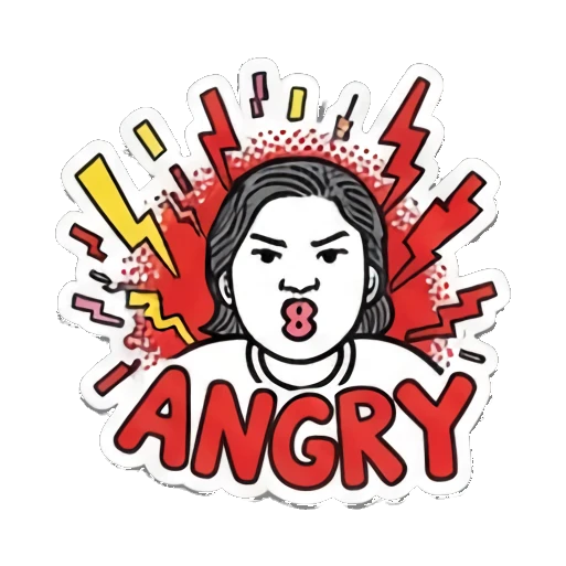 Sticker 7 from AI Sticker Pack, designed for expressive chats, social replies, and everyday reactions.