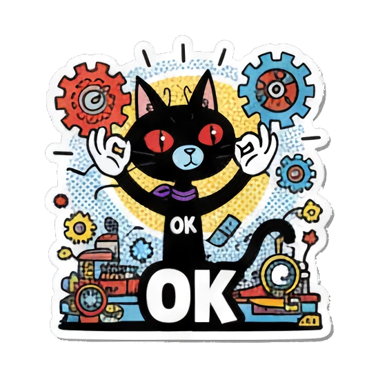 Sticker 1 from AI Sticker Pack, designed for expressive chats, social replies, and everyday reactions.