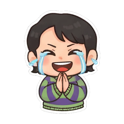 捧着爱心示爱 Striped Kid's Daily Moods sticker for expressive chats and social replies.