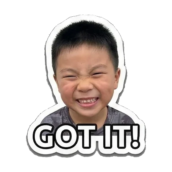 Sticker 15 from AI Sticker Pack, designed for expressive chats, social replies, and everyday reactions.