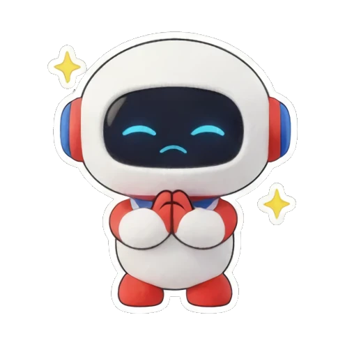 机器人流泪大哭 Little Tech Buddy sticker for expressive chats and social replies.