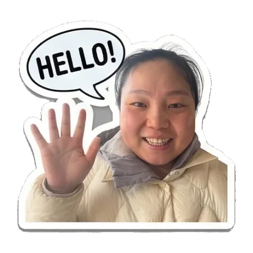 女性真人形象贴纸合集 Real Person Expressive Stickers sticker for expressive chats and social replies.