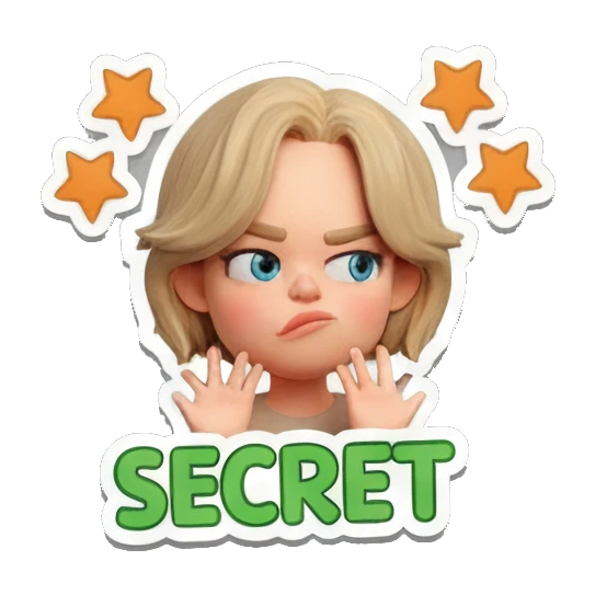 悲伤流泪的女孩 Blonde Girl Daily Vibes sticker for expressive chats and social replies.
