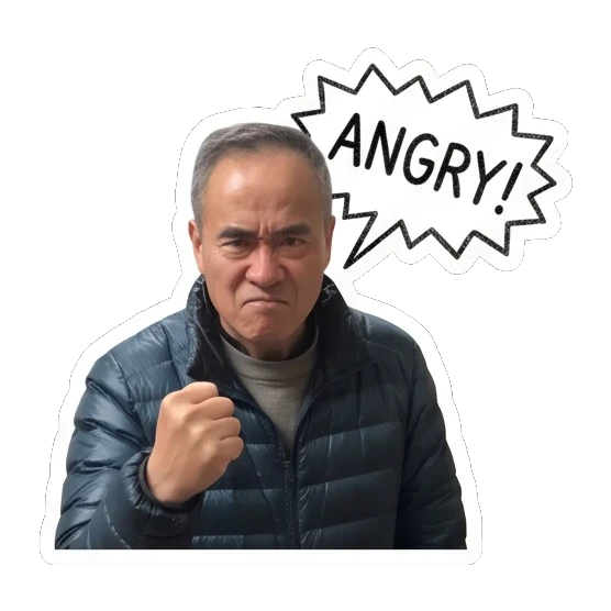Dad waving hello Cheerful Dad Daily Life sticker for expressive chats and social replies.