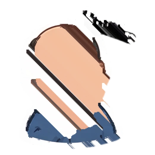Bald man thinking with a hand on his chin Bald Guy Daily Life sticker for expressive chats and social replies.