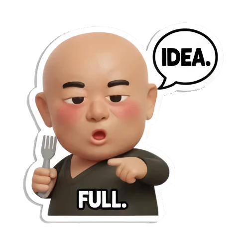 手持游戏机打游戏 Baldy Buddy Daily Vibes sticker for expressive chats and social replies.