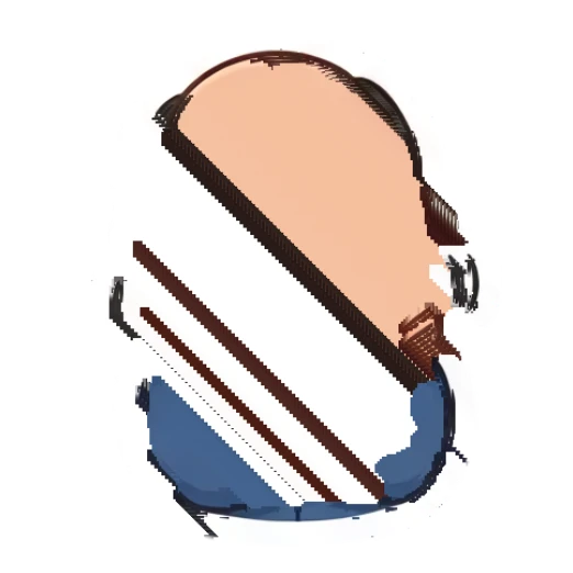 Bald man looking skeptical with crossed arms Bald Guy Daily Life sticker for expressive chats and social replies.