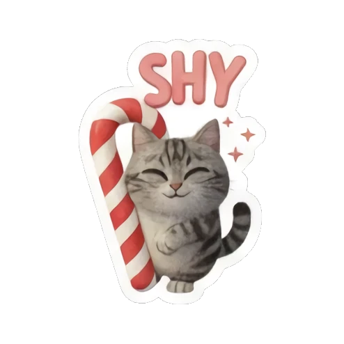 小猫竖大拇指点赞 Festive Tabby Expressions sticker for expressive chats and social replies.