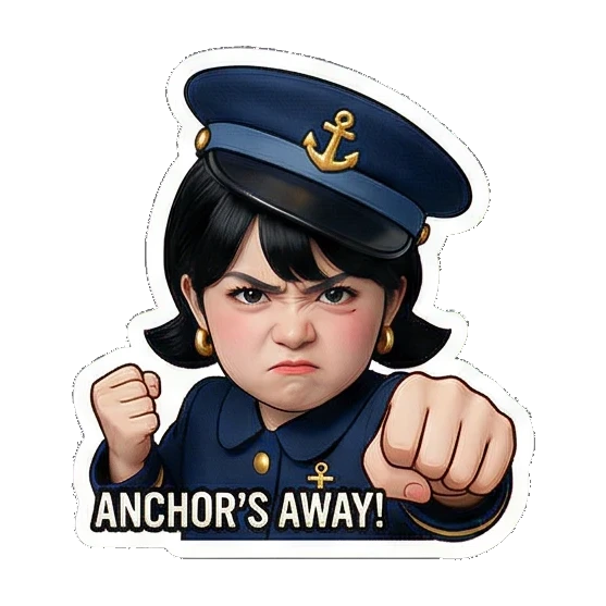 Sticker 6 from AI Sticker Pack, designed for expressive chats, social replies, and everyday reactions.