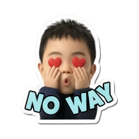 小孩害怕Scare Little Boy's Moods sticker for expressive chats and social replies.