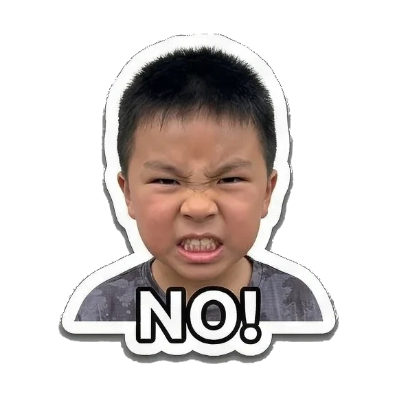 Sticker 5 from AI Sticker Pack, designed for expressive chats, social replies, and everyday reactions.