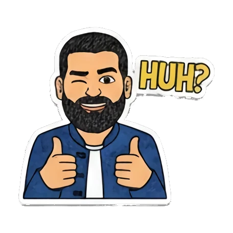庆祝生日BIRTHDAY Bearded Man Expressions sticker for expressive chats and social replies.