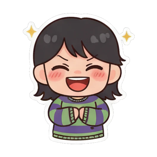 生气冒烟 Chibi Girl's Daily Moods sticker for expressive chats and social replies.