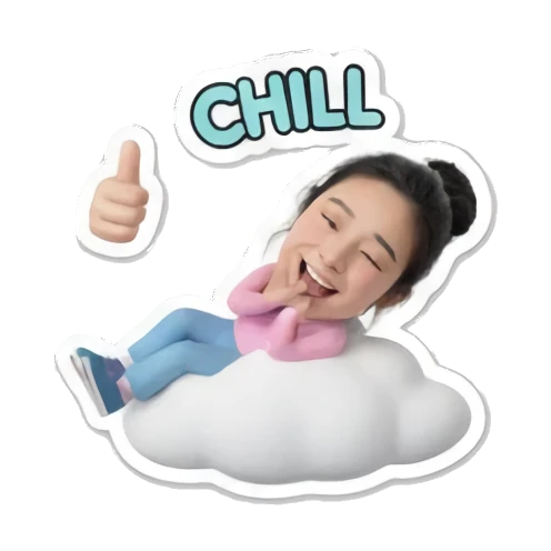 与闺蜜合影的女孩 Modern Girl Expressions sticker for expressive chats and social replies.