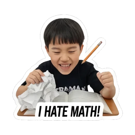 student shouting at deadline Little Student Struggles sticker for expressive chats and social replies.