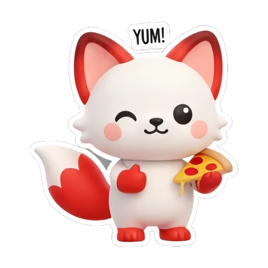 Sticker 16 from Red Fox Moods, designed for expressive chats, social replies, and everyday reactions.