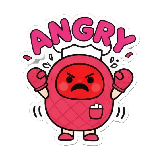 Sticker 4 from AI Sticker Pack, designed for expressive chats, social replies, and everyday reactions.