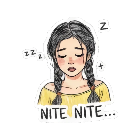 女孩展示肌肉 Girl's daily sticker for expressive chats and social replies.