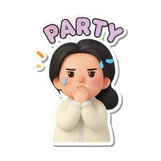 Sticker 14 from AI Sticker Pack, designed for expressive chats, social replies, and everyday reactions.
