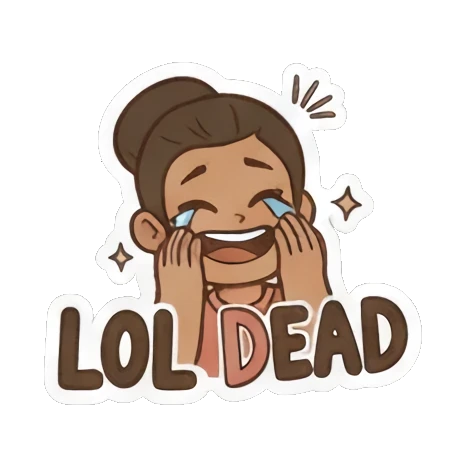 Confused girl asking "Huh?". Girl's Daily Vibes sticker for expressive chats and social replies.
