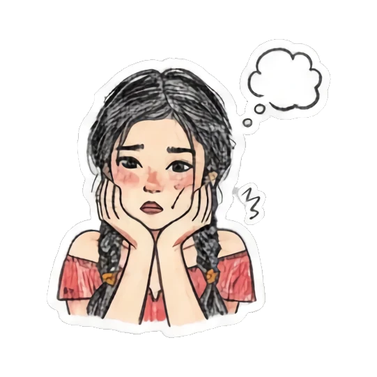 少女欢呼雀跃 Girl's daily sticker for expressive chats and social replies.