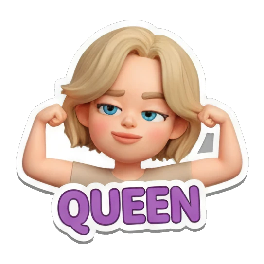 困倦想睡的女孩 Blonde Girl Daily Vibes sticker for expressive chats and social replies.
