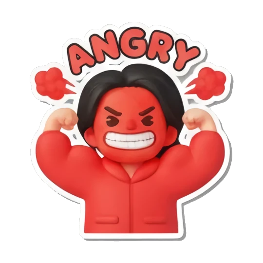 Sticker 9 from AI Sticker Pack, designed for expressive chats, social replies, and everyday reactions.