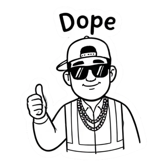 Man in safety vest wearing sunglasses and cap giving thumbs up Working Guy Daily Vibes sticker for expressive chats and social replies.