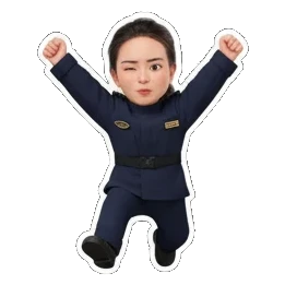 吊床放松 Uniformed Girl's Daily Moods sticker for expressive chats and social replies.