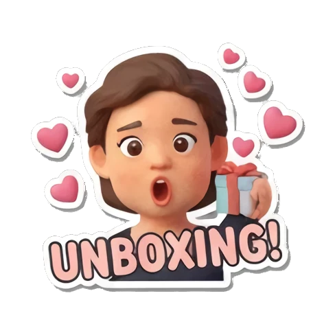 英文短语表情 Pop Mart Girl's Moods sticker for expressive chats and social replies.