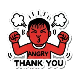 Sticker 4 from AI Sticker Pack, designed for expressive chats, social replies, and everyday reactions.