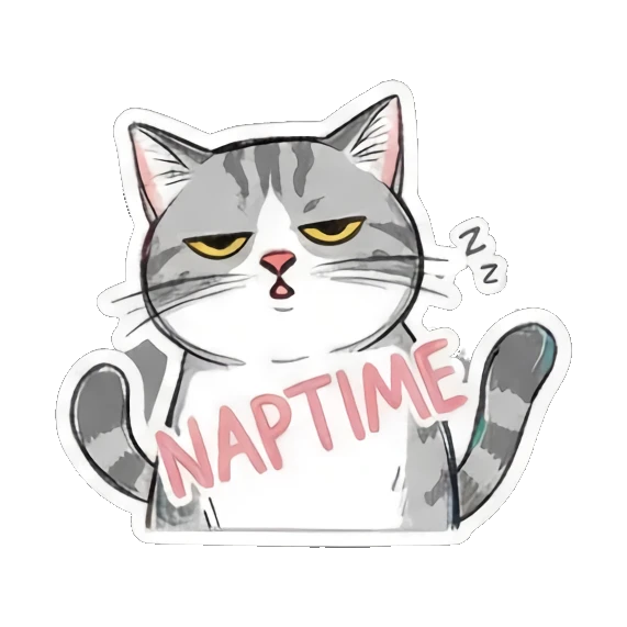 Sad cat crying Ugh... Mischievous Meow Moments sticker for expressive chats and social replies.