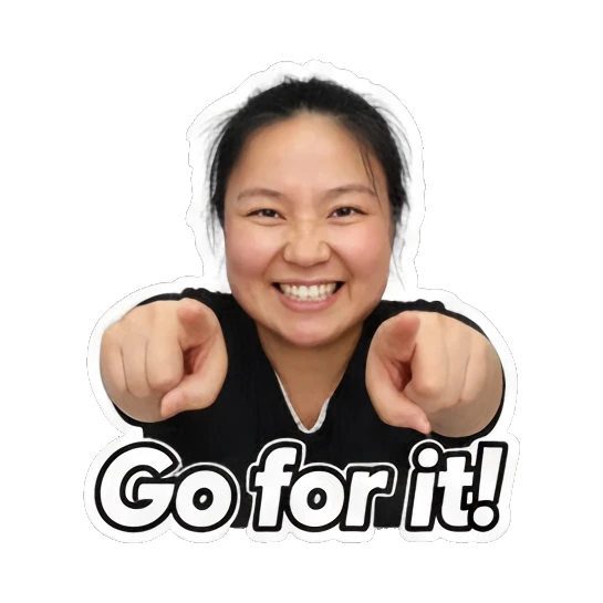 无奈耸肩摊手 Energetic Asian Girl Daily sticker for expressive chats and social replies.
