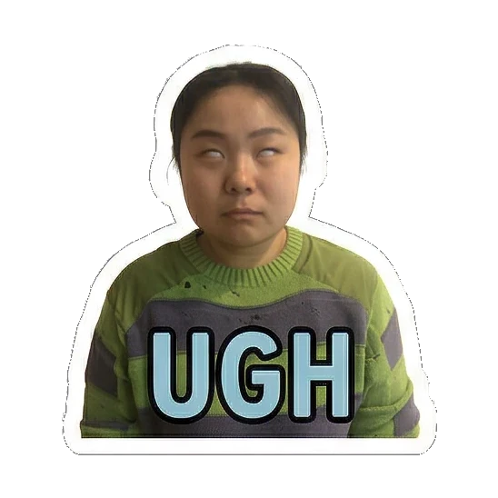 Sticker 6 from AI Sticker Pack, designed for expressive chats, social replies, and everyday reactions.