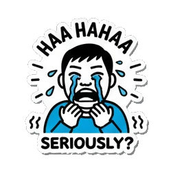 Sticker 14 from AI Sticker Pack, designed for expressive chats, social replies, and everyday reactions.