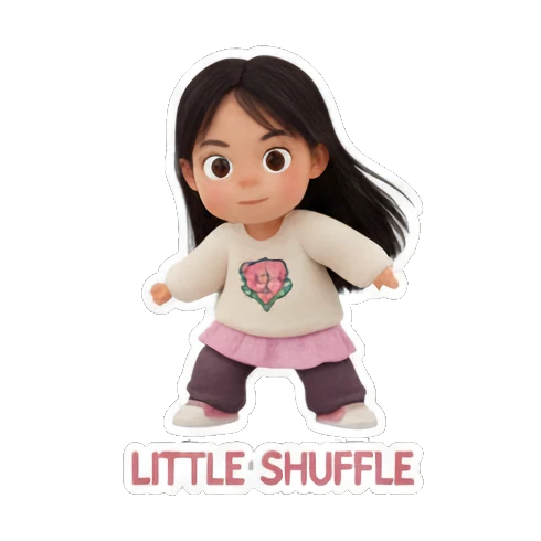 女孩可爱眨眼 Little Dancer Joy sticker for expressive chats and social replies.