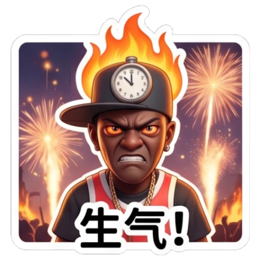 Sticker 7 from AI Sticker Pack, designed for expressive chats, social replies, and everyday reactions.