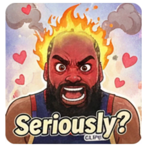 Sticker 7 from AI Sticker Pack, designed for expressive chats, social replies, and everyday reactions.