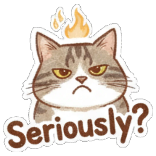 Sticker 7 from AI Sticker Pack, designed for expressive chats, social replies, and everyday reactions.